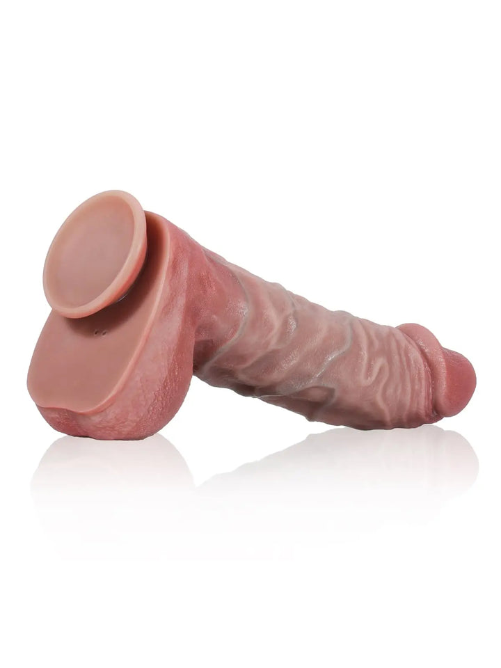 Brute 10.9" x 2.3"  Vein Thick Thrusting Vibrating Dildo