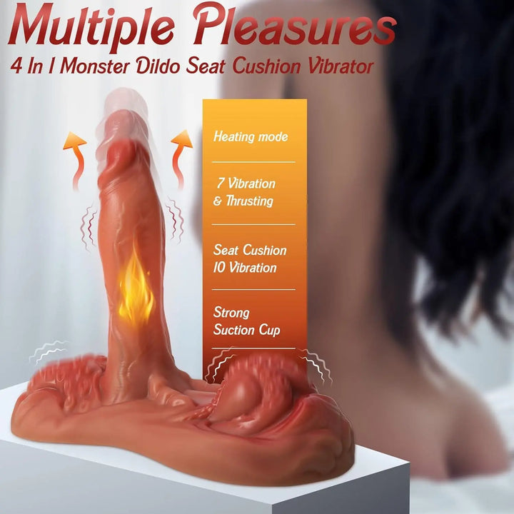 Drake 4 in 1 Sit and Ride Monster Dildo