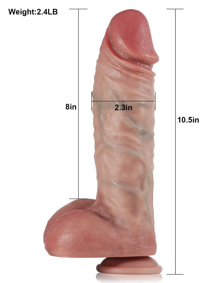 Carter 10.5" x 2.3" Thrusting Vibration Dildo