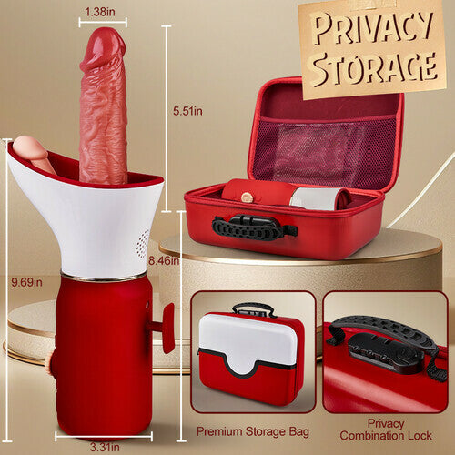 Xavier - Multifunctional 6-in-1 Penis Gun Machine, Exquisite Gift Box Packaging