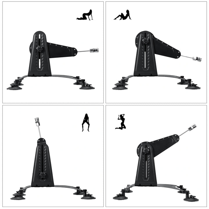 Premium Thrusting Sex Machine with Wired Remote & Full Dildo Attachments