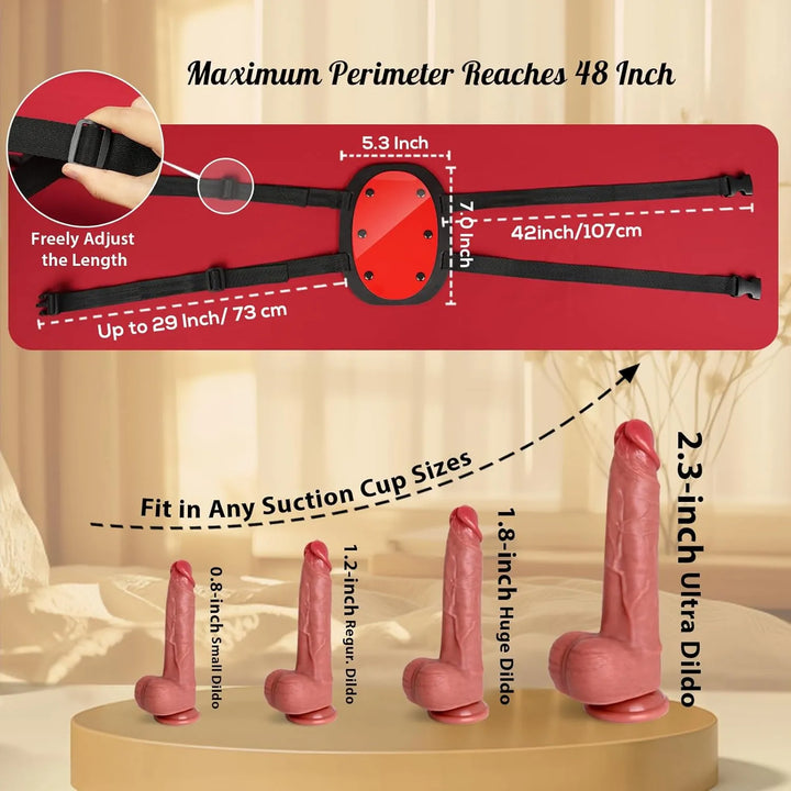 Adjustable Strong Suction Cup Strap Dildo Holder