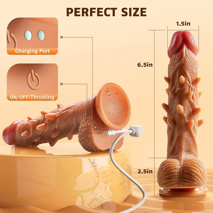 Sophie 5 Telescopic & 10 Vibrating Dildos With Heated Anal Dildos