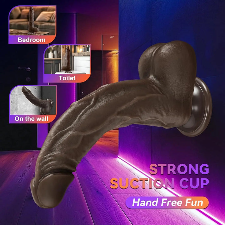Titan Thrusting Dildo Black Dildo