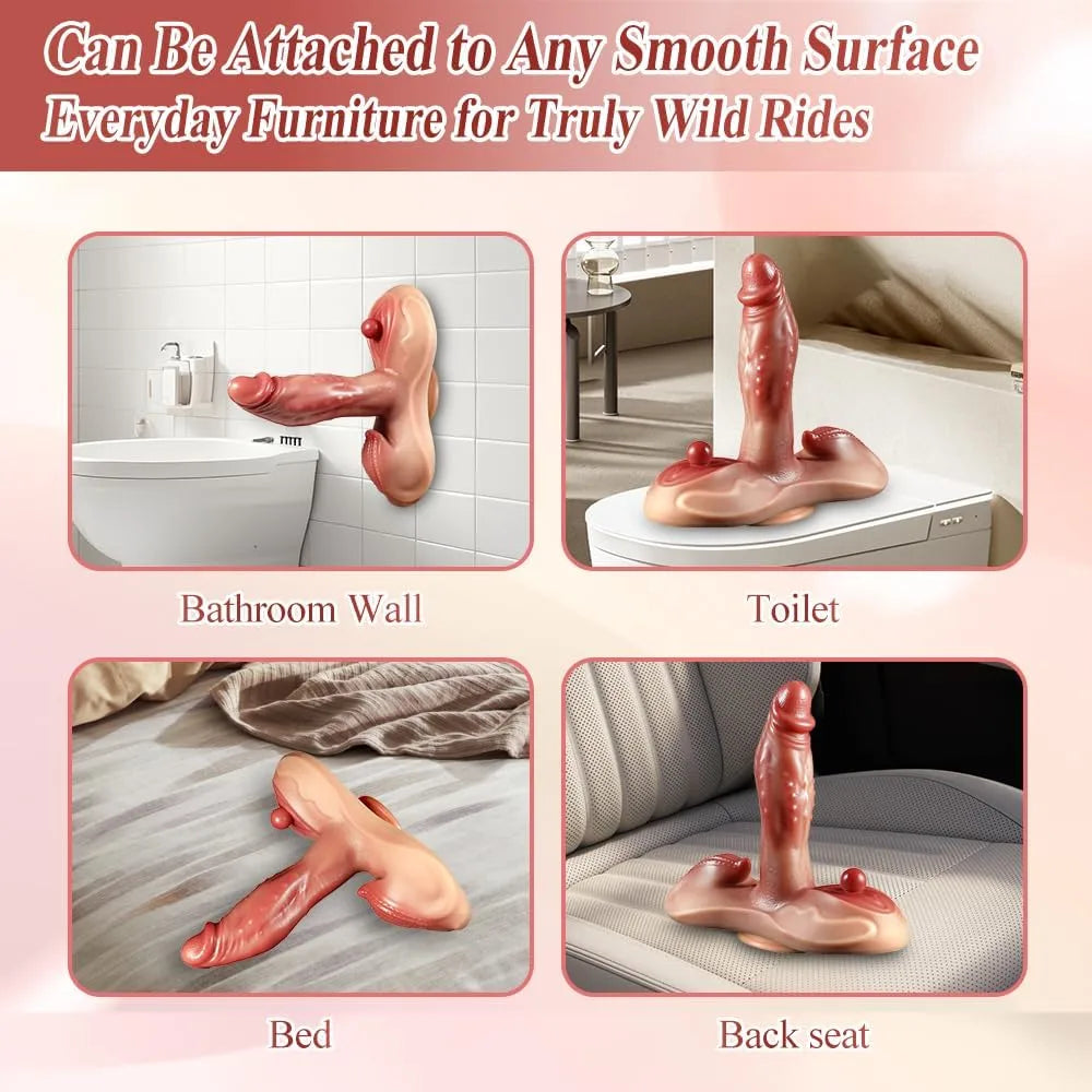 Greta Vibrating & Heated  & Thrusting Dildo - Suction Cup